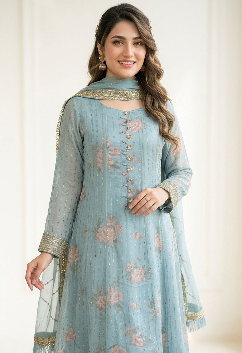 Floral Sequin 3-Piece Suite
