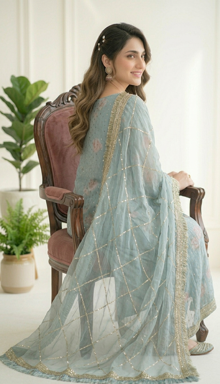 Floral Sequin 3-Piece Suite