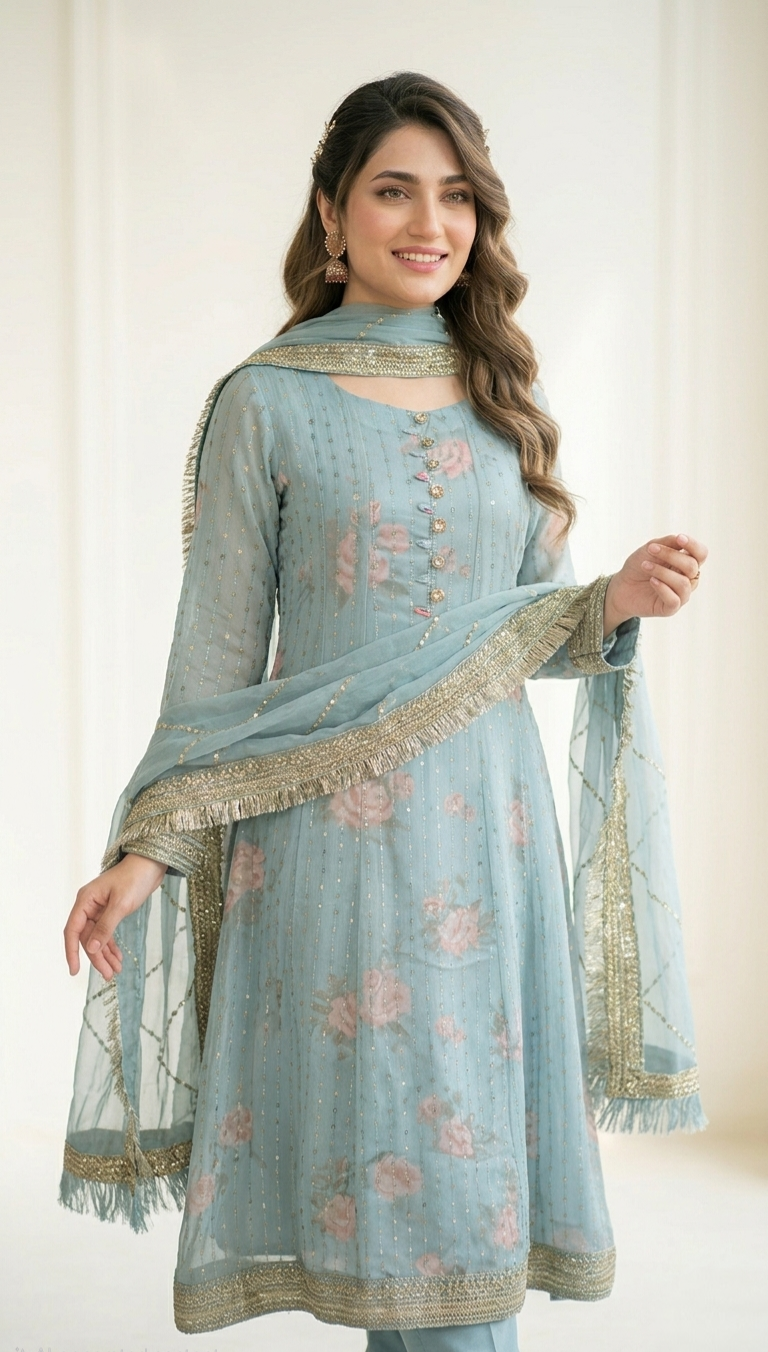 Floral Sequin 3-Piece Suite