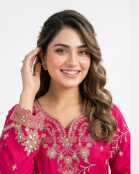 Hot Pink Blossom Festive 3PC