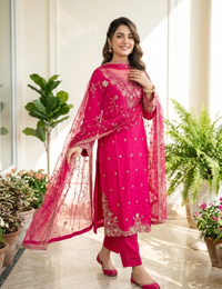 Hot Pink Blossom Festive 3PC